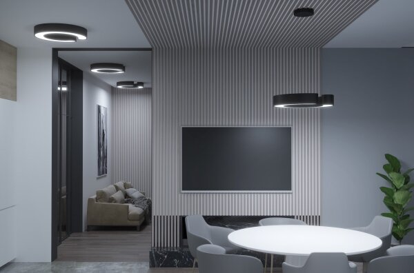 Plafonieră LED SMART C-SHAPED LED/52W/230V 60 cm Immax NEO 7133 + telecomandă ZigBee