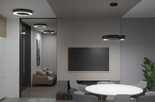 Plafonieră LED SMART C-SHAPED LED/52W/230V 60 cm Immax NEO 7133 + telecomandă ZigBee