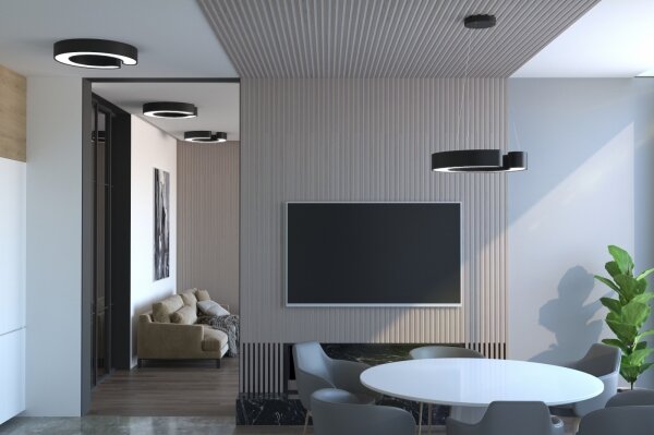 Plafonieră LED SMART C-SHAPED LED/52W/230V 60 cm Immax NEO 7133 + telecomandă ZigBee