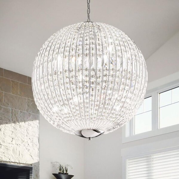 Lustră de cristal pe cablu Ideal Lux LUXOR 12xG9/40W/230V