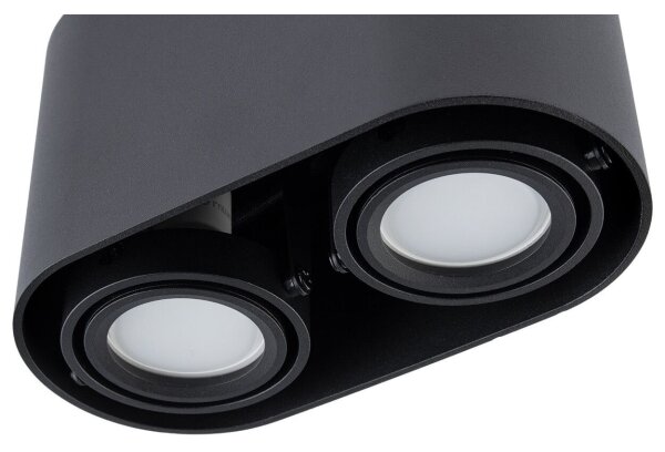 Lampă spot SIROK 2xGU10/30W/230V negru