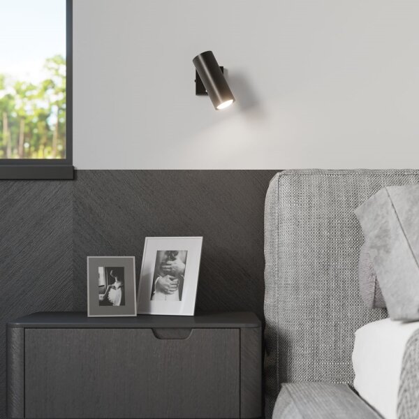 Spot de perete DIREZIONE 1xGU10/40W/230V negru