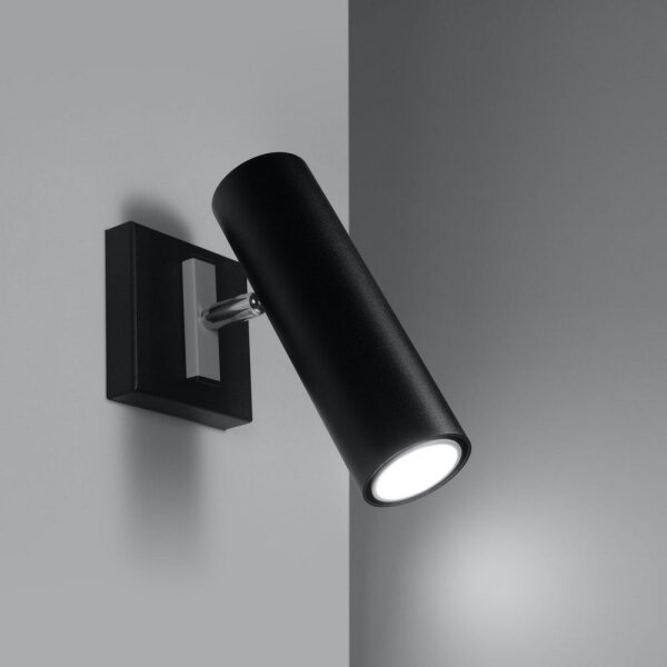 Spot de perete DIREZIONE 1xGU10/40W/230V negru