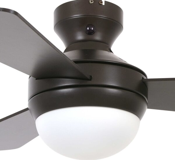 Ventilator de tavan Lucci Air 512311 AIRLIE HUGGER 2xE27/15W/230V lemn/maro + telecomandă