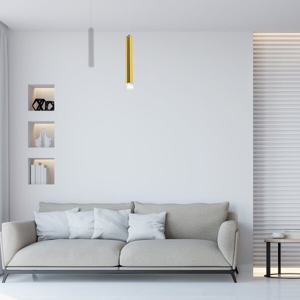 Lustră suspendată cu cablu GOLDIE LED/5W/230V, aurie