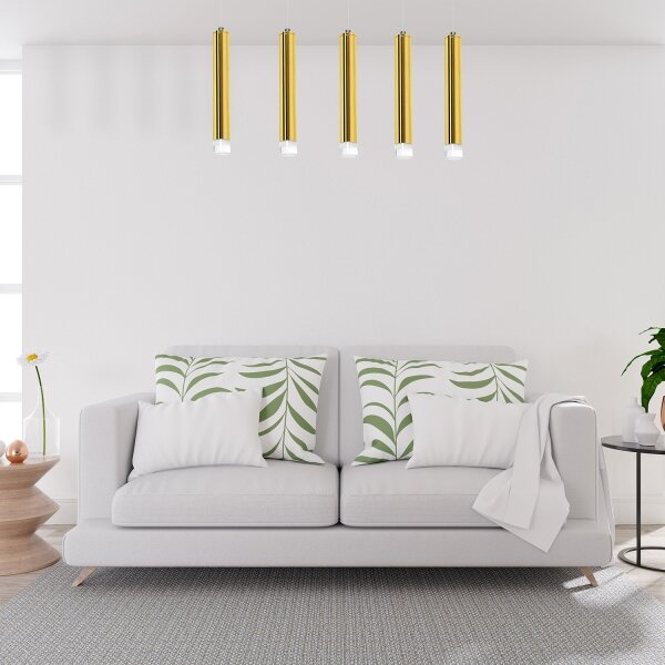 Lustră LED pe cablu GOLDIE 5xLED/25W/230V aurie