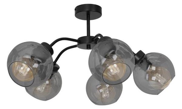 Lustră aplicată SOFIA 5xE27/60W/230V negru