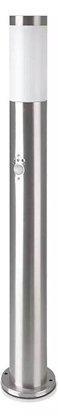 Lampă de exterior cu senzor 1xE27/60W/230V IP44 80cm crom mat