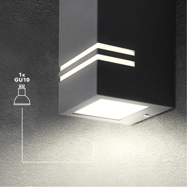 Aplică de exterior QUAZAR 1xGU10/11W/230V IP44