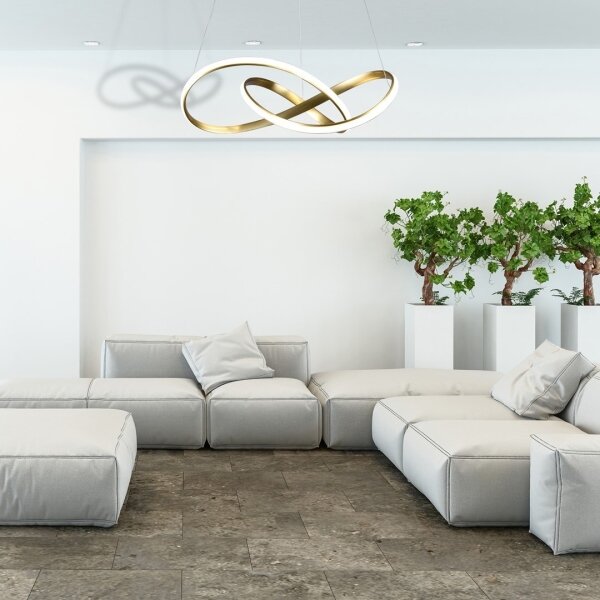 Lustră LED pe cablu CAPPIO LED/36W/230V aurie