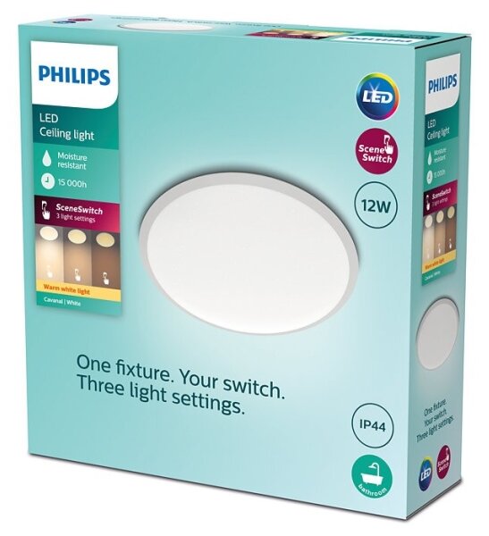 Plafonieră LED dimabilă pentru baie SCENE SWITCH LED/12W/230V IP44 Philips