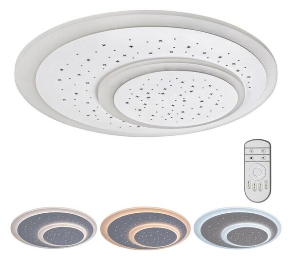 Rabalux - Plafonieră LED dimabilă, 47 W, 230 V, 3000-6000 K, cu telecomandă