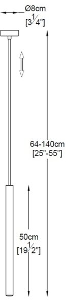 Lustră LED pe cablu LOYA LED/5W/230V Zuma Line P0461-01A-F7F7