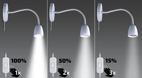 Veioză LED flexibilă dimabilă Brilagi LED/4W/230V alb