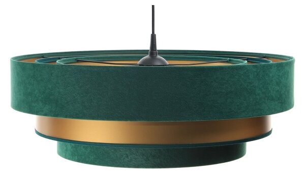 Lustr TRINITI 1xE27/60W/230V verde/auriu pe cablu