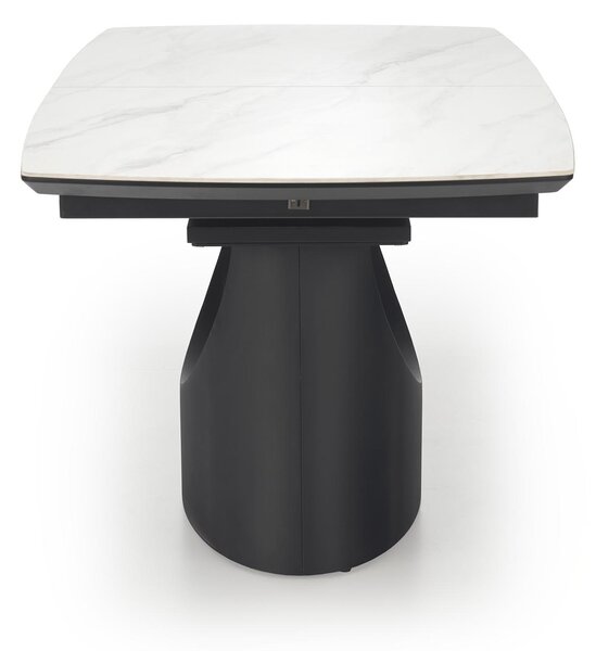 Masă de sufragerie extensibilă 160-220 cm Onia (marmură alb + negru) (pentru 6 8 persoane). 1049565