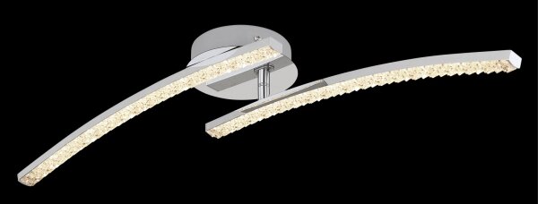 Lustră LED aplicată pentru baie JULES 2xLED/6W/230V IP44 Globo 67169-12IP