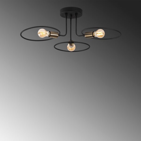 Lustră aplicată CIRCLE 3xE27/40W/230V