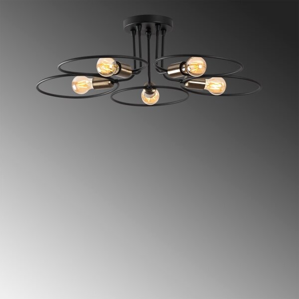 Lustră aplicată CIRCLE 5xE27/40W/230V