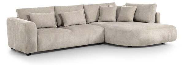 Colțar Deca, 300x185x85cm, 115 kg, Picioare: Plastic