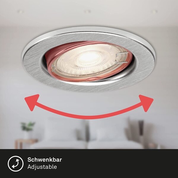 SET 3x corp de iluminat LED dimabil pentru baie Briloner 7149-039 1xGU10/5W/230V IP23