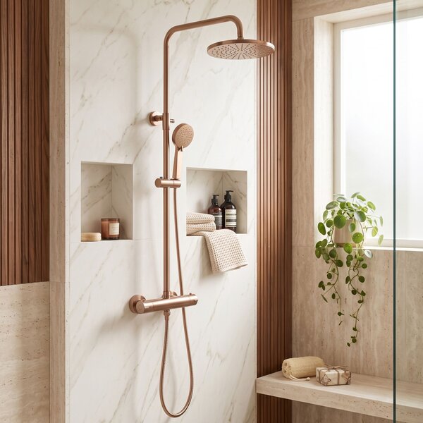 Set dus cu termostat Rea Parot Light Brush Copper