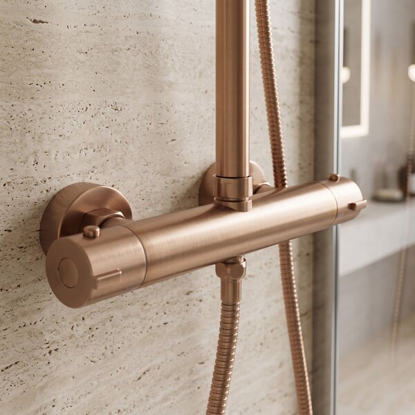 Set dus cu termostat Rea Parot Light Brush Copper