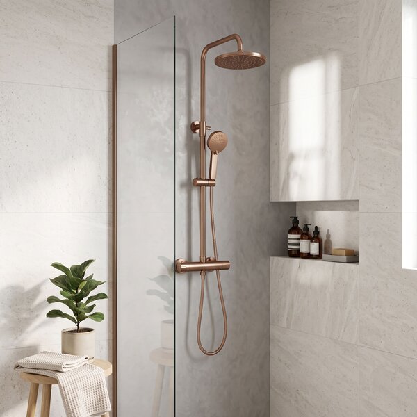 Set dus cu termostat Rea Parot Light Brush Copper