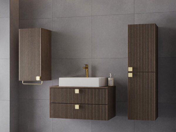 Set baie Gratal I, Nuc închis, MDF, PAL laminat