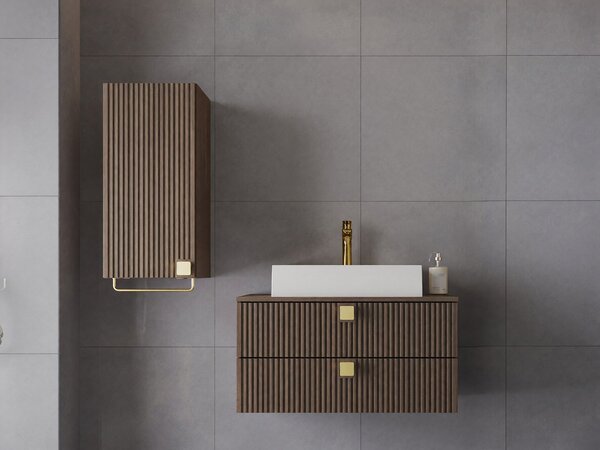 Set baie Gratal IV, Nuc închis, MDF, PAL laminat