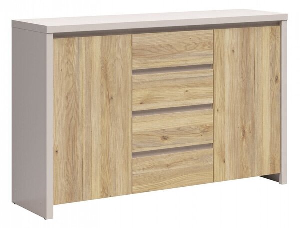 Comodă Nolroma 103, Cașmir, Stejar, PAL laminat, 92x144x41cm, 57 kg