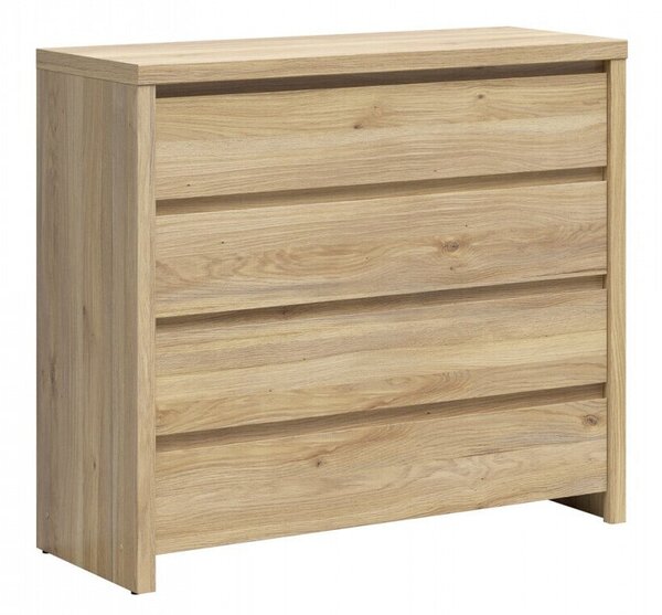 Comodă Nolroma 105, Stejar, PAL laminat, 92x105x41cm, 43 kg