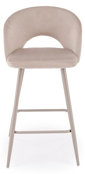 Scaun de bar Houston 881, Bej deschis, Cașmir, 89x49x49cm, 5 kg