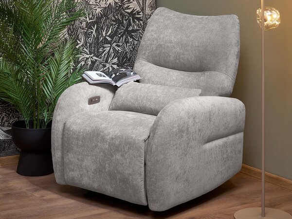 Fotoliu recliner Houston 2226, Gri, Tapiterie, 81x85x85cm, 44 kg