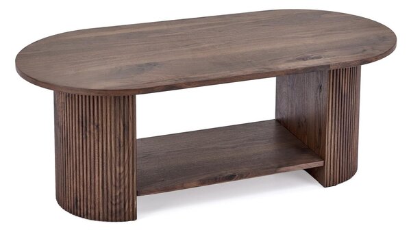 Măsuță de cafea Houston 2225, Nuc închis, MDF, 45x60x120cm, 25 kg