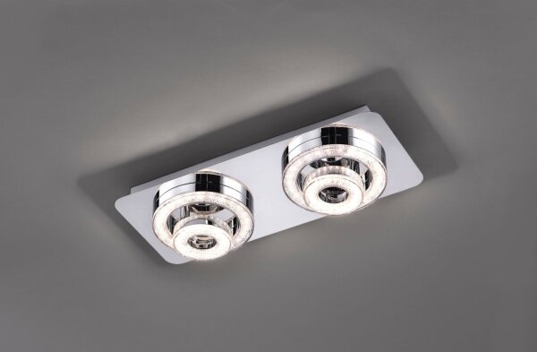 Plafonieră LED TIM 2xLED/2,8W/230V + 2xLED/3,1W Leuchten Direkt 14521-17