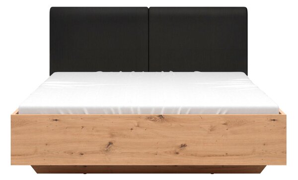 Pat Ludale 125, Stejar artizan, Negru, PAL laminat, 100x165x212cm, 134 kg