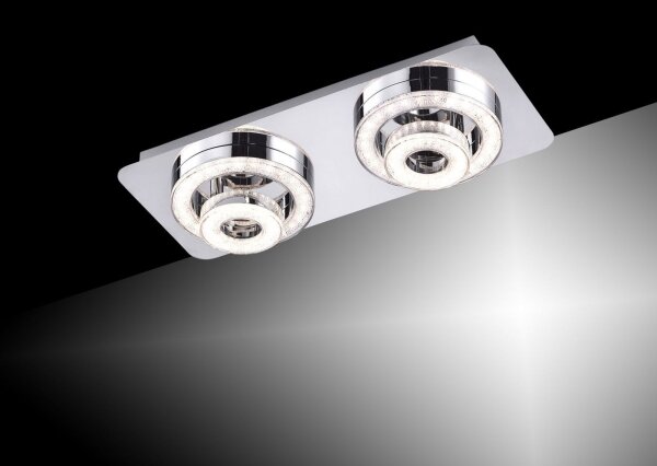 Plafonieră LED TIM 2xLED/2,8W/230V + 2xLED/3,1W Leuchten Direkt 14521-17