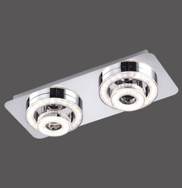 Plafonieră LED TIM 2xLED/2,8W/230V + 2xLED/3,1W Leuchten Direkt 14521-17