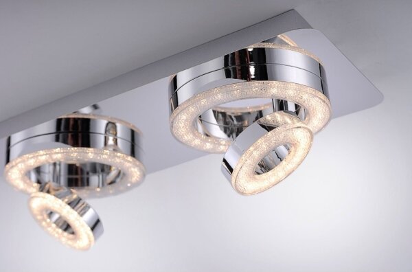 Plafonieră LED TIM 2xLED/2,8W/230V + 2xLED/3,1W Leuchten Direkt 14521-17