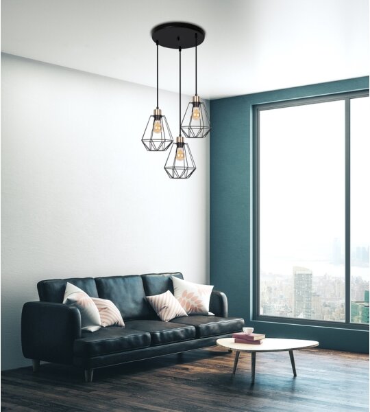 Lustră pe cablu PRIMO 3xE27/60W/230V