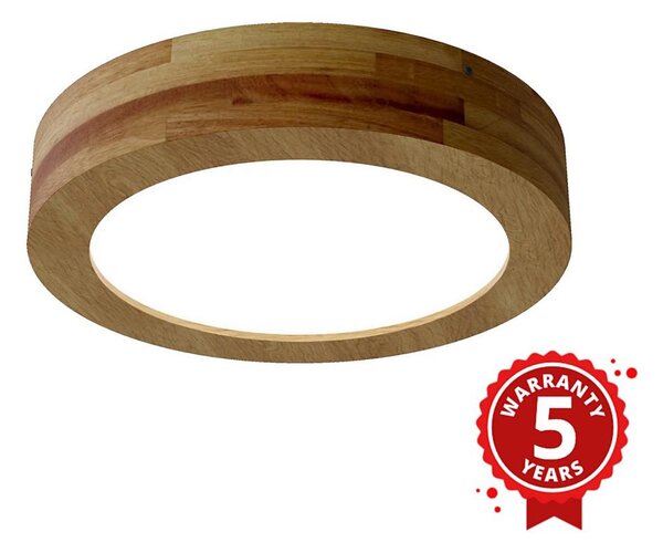 Plafonieră LED RONDO LED/24W/230V d. 30 cm stejar APLED