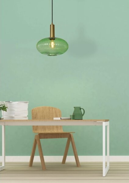 Lustră pe cablu MALOTO 1xE27/40W/230V d. 30 cm verde Lucide 45386/30/33
