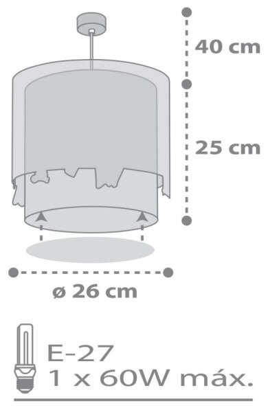 Lustră pentru copii LOVING DEER 1xE27/60W/230V Dalber 61272