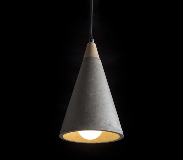 Lustră pe cablu HEIDI 1xE27/28W/230V beton/lemn RED-Design Rendl-R12380
