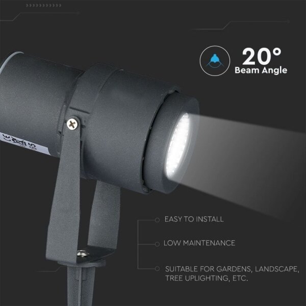 Lampă LED de exterior LED/12W/100-240V IP65 3000K gri
