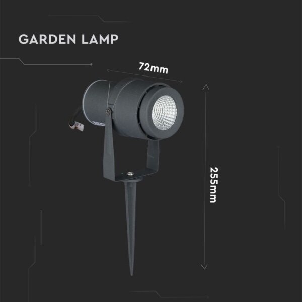 Lampă LED de exterior LED/12W/100-240V IP65 3000K gri
