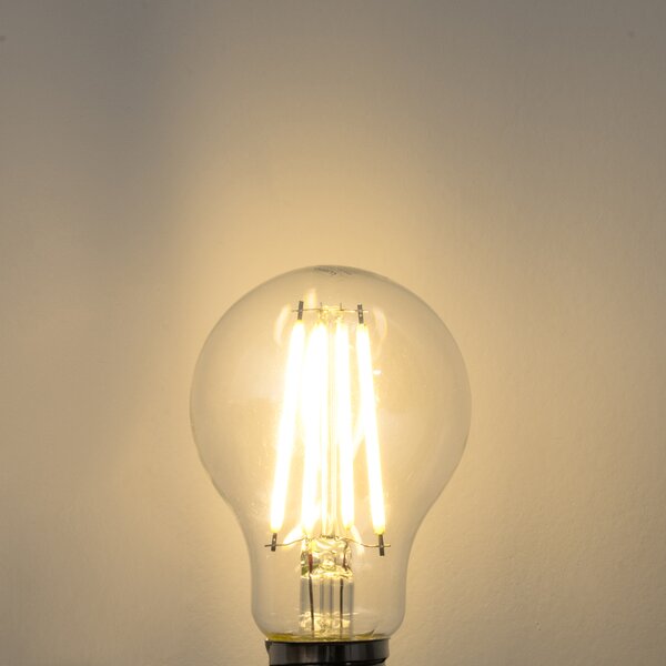 Set de 5 becuri LED E27 dimabile A60 transparente 7.2W 1521lm 3000K
