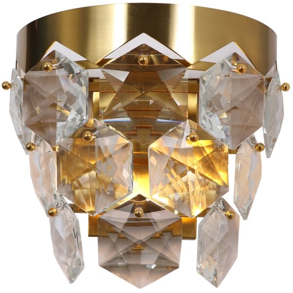 Aplică de cristal GRACE 2xE14/40W/230V aurie