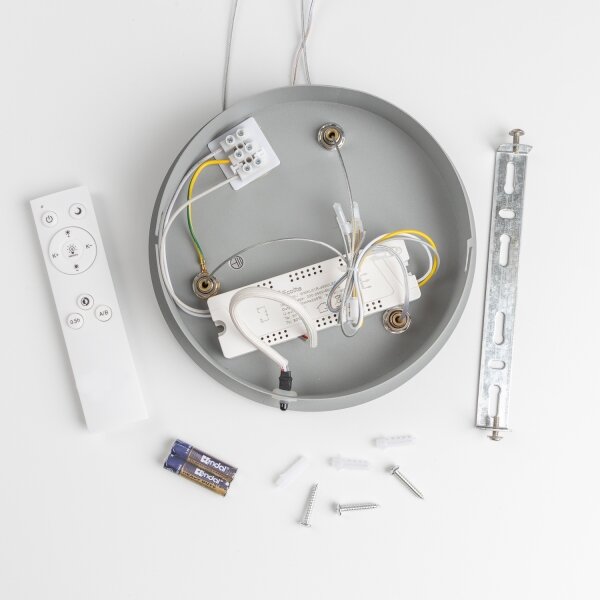 Brilagi - Lustra LED dimabilă pe cablu LED/40W/230V 3000-6500K gri + telecomandă